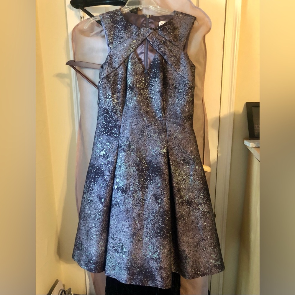 Cosmic Jacquard Party Dress by pamella roland